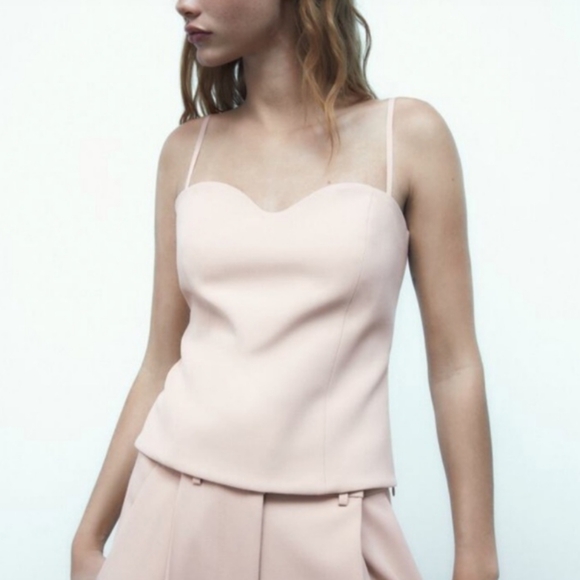 ZARA Strapless Bustier Top XS - Damaged - Picture 1 of 12